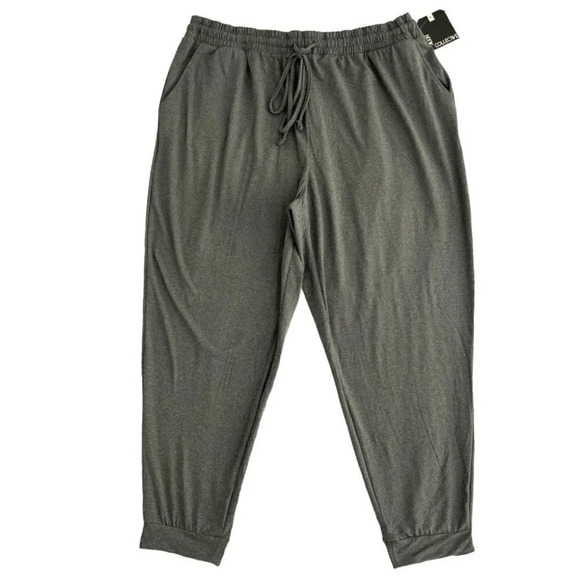 ALIGN COLLECTIVE Women's Fleece drawstring waist Jogger Plus Size 3X Gray - Picture 2 of 7